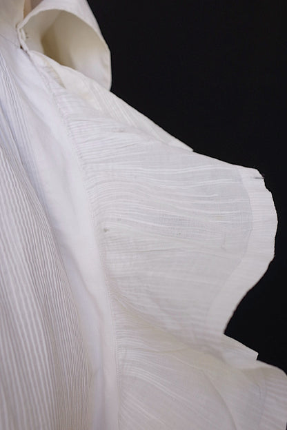 アンティークシャツ　vêtement antique shirt pour monsieur プチプリフリルシャツ .FR a l'epoque