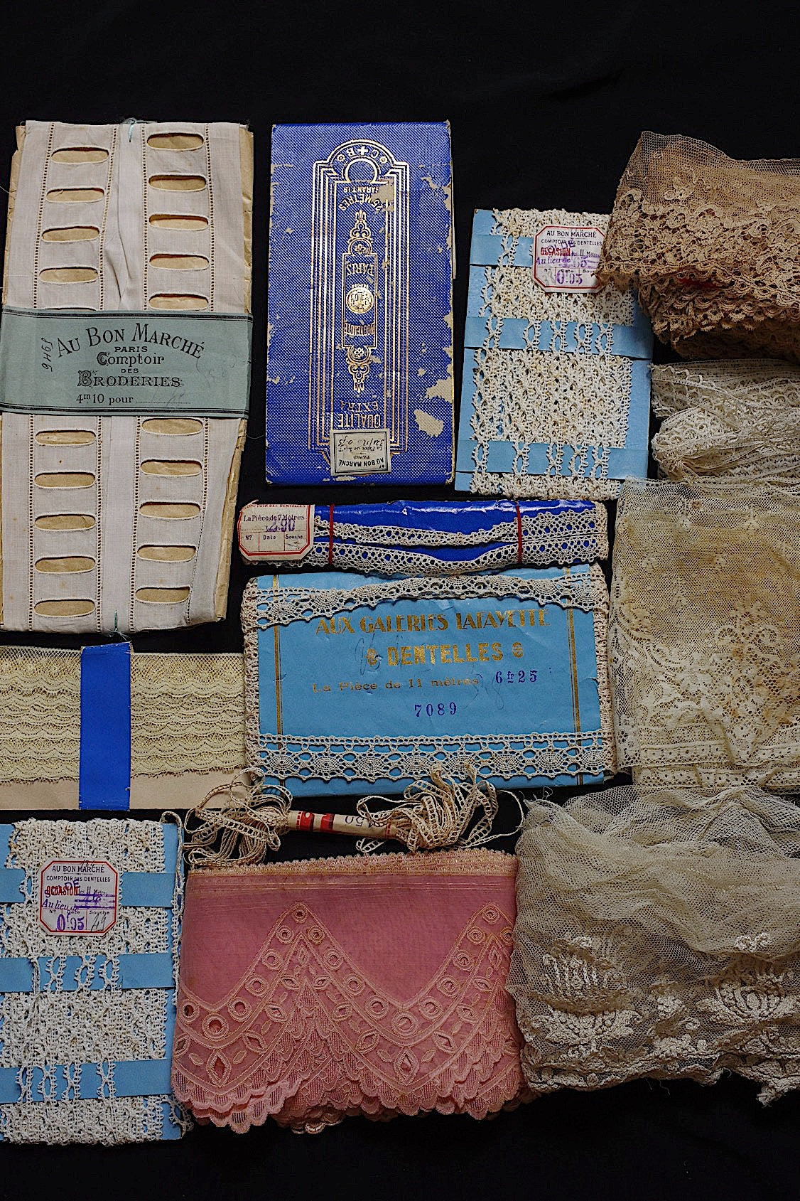 アンティークレース　dentelle ancienne 素材用　lots1 .FR a l'epoque