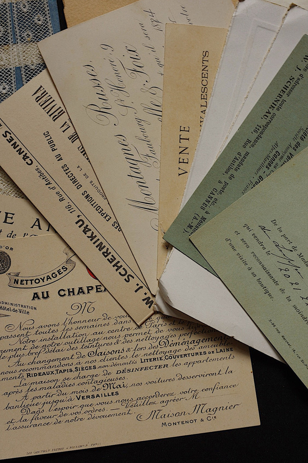 アンティークレース　dentelle ancienne 素材用　lots4 .FR a l'epoque