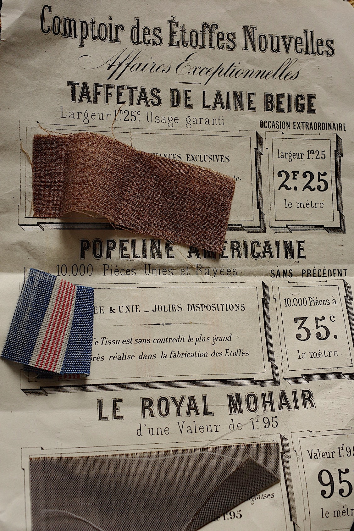 アンティークレース　dentelle ancienne 素材用　lots4 .FR a l'epoque