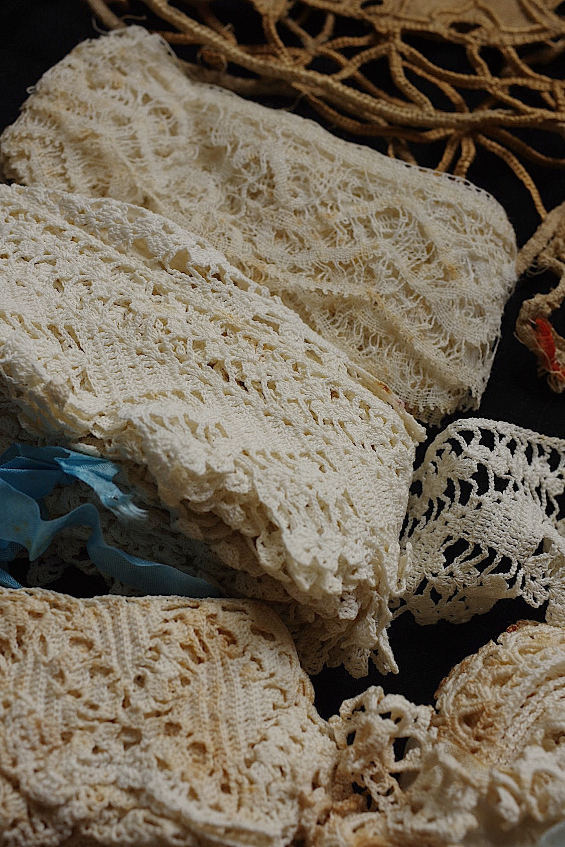 アンティークレース　dentelle ancienne 素材用　lots4 .FR a l'epoque