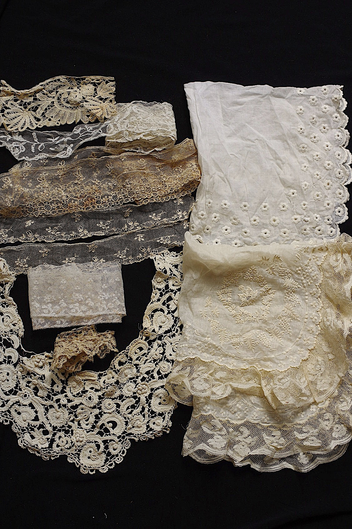 アンティークレース　dentelle ancienne 素材用　lots5 .FR a l'epoque