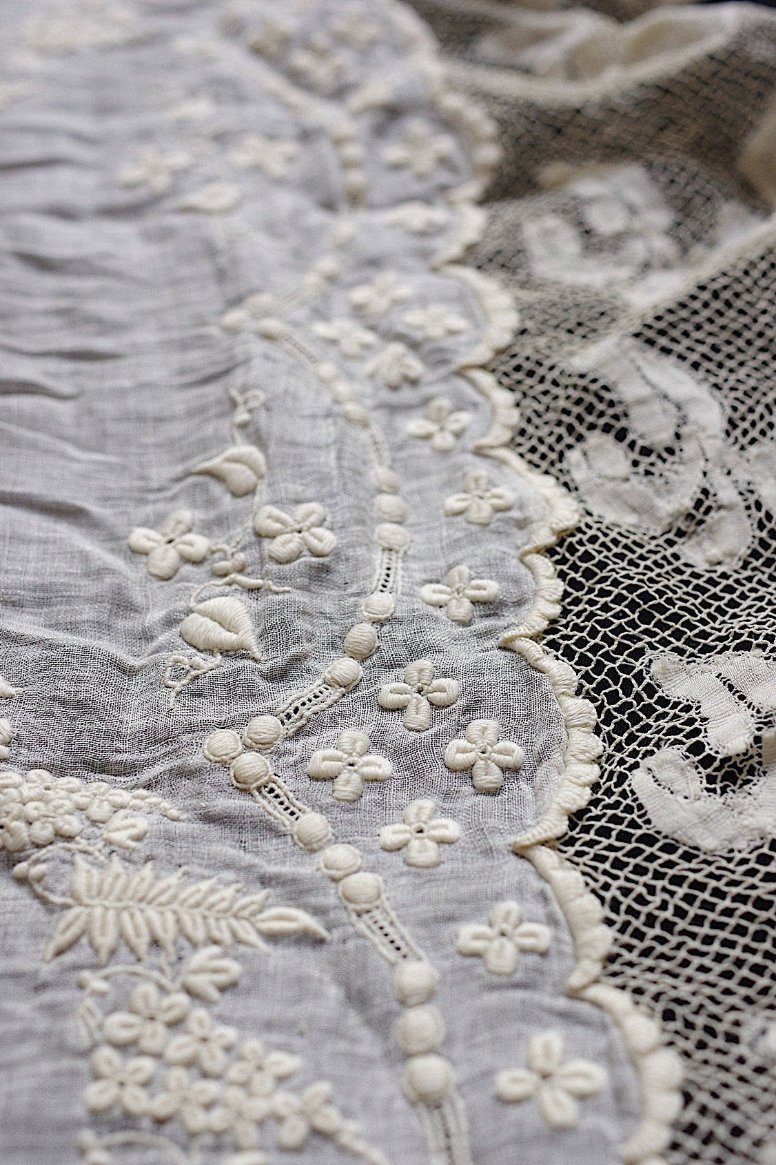 アンティークレース　dentelle ancienne 素材用　lots5 .FR a l'epoque