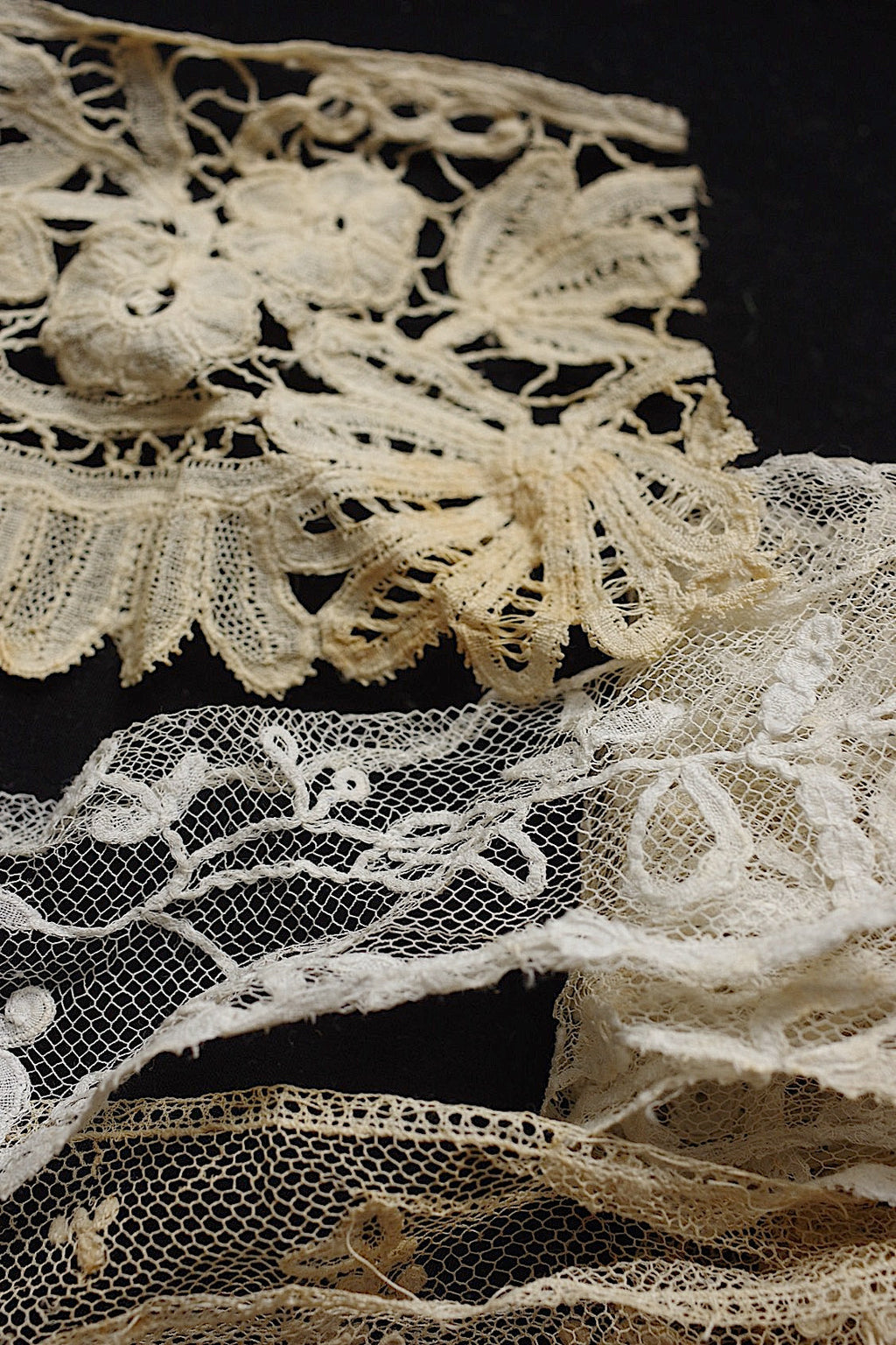 アンティークレース　dentelle ancienne 素材用　lots5 .FR a l'epoque