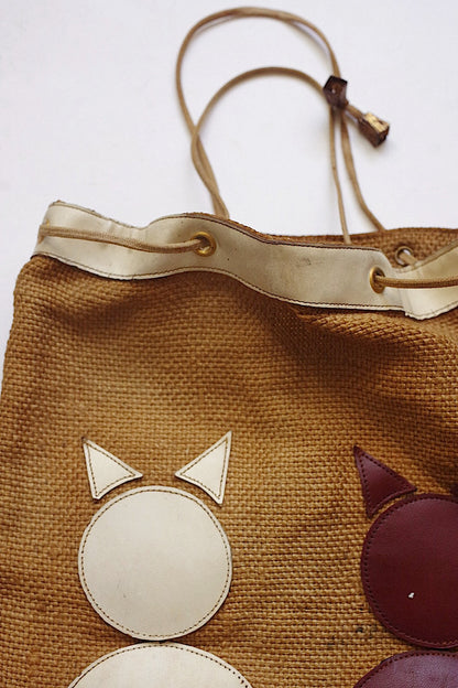 ヴィンテージポシェット　pochette vintage ネコ .FR a l'epoque