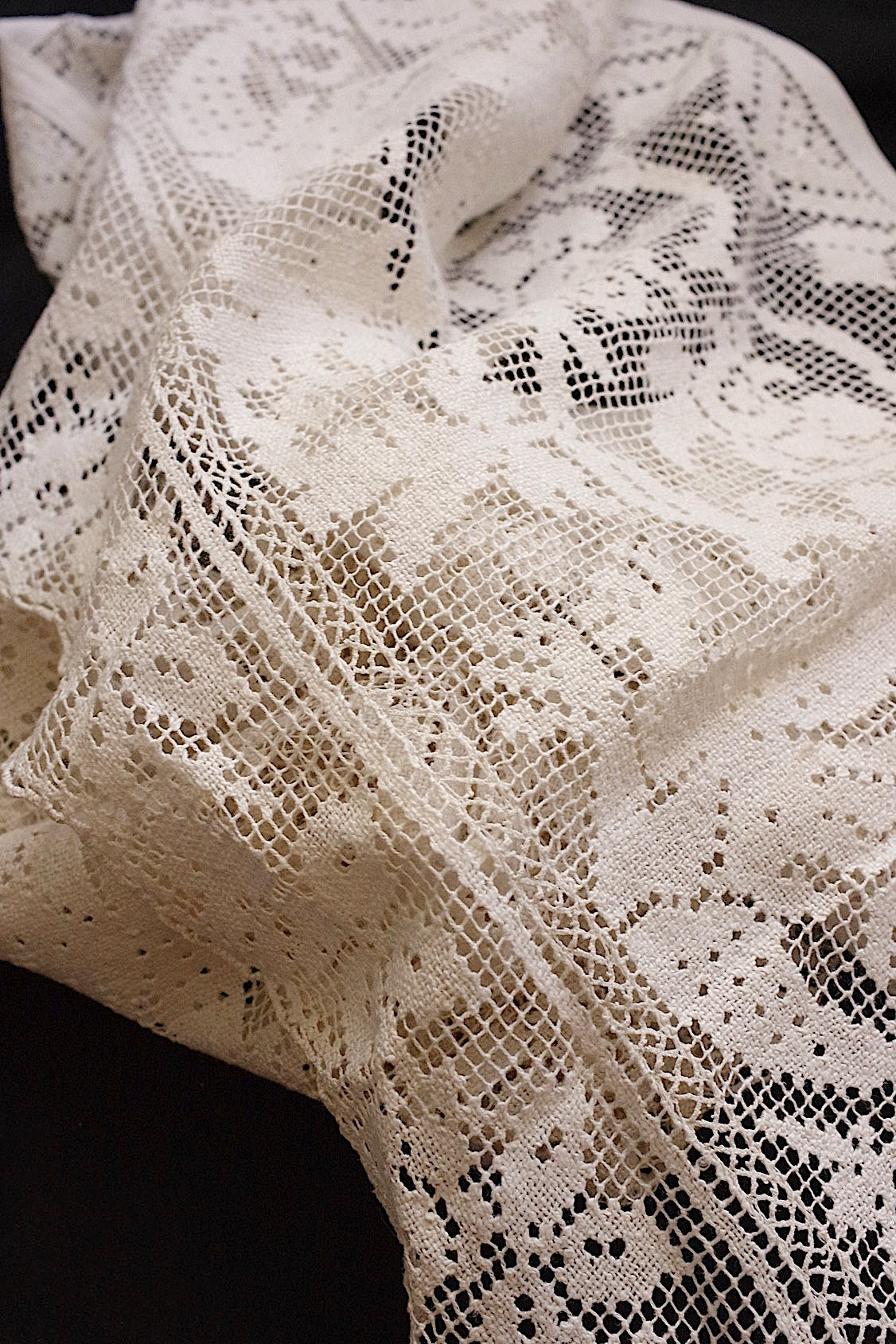 アンティークレース　dentelle ancienne フィレレース　 .FR a l'epoque