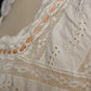 アンティークコットンワンピース vêtement antique robe de chambre 1 .FR a l'epoque