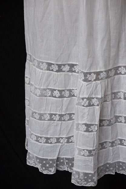 アンティークコットンワンピース vêtement antique robe de chambre 3 .FR a l'epoque