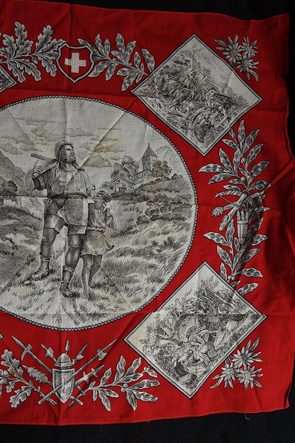 アンティークバンダナ　fichu antique スイス .FR a l'epoque