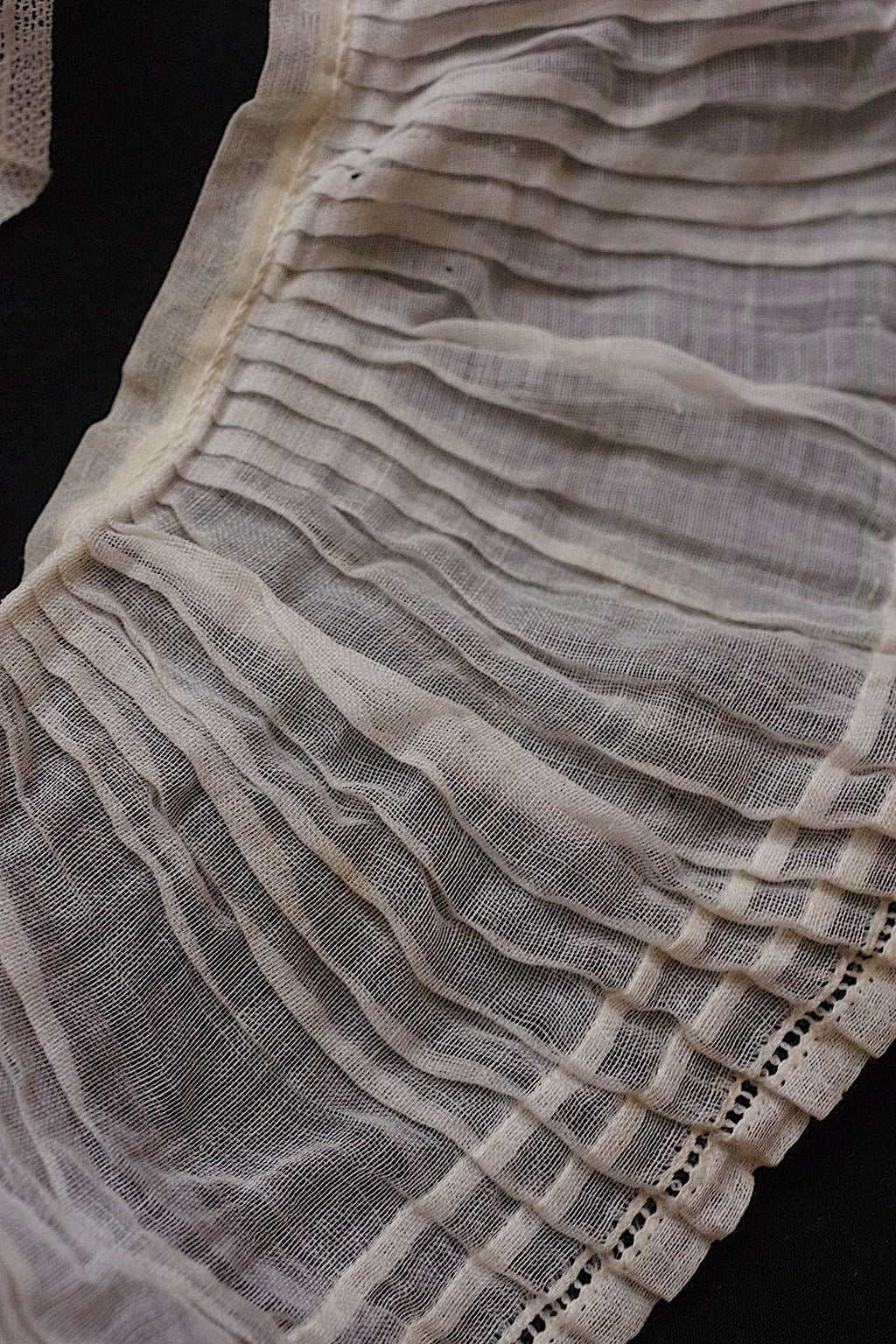 アンティークレース/dentelle ancien/antique lace/プリーツ　lot .FR a l'epoque