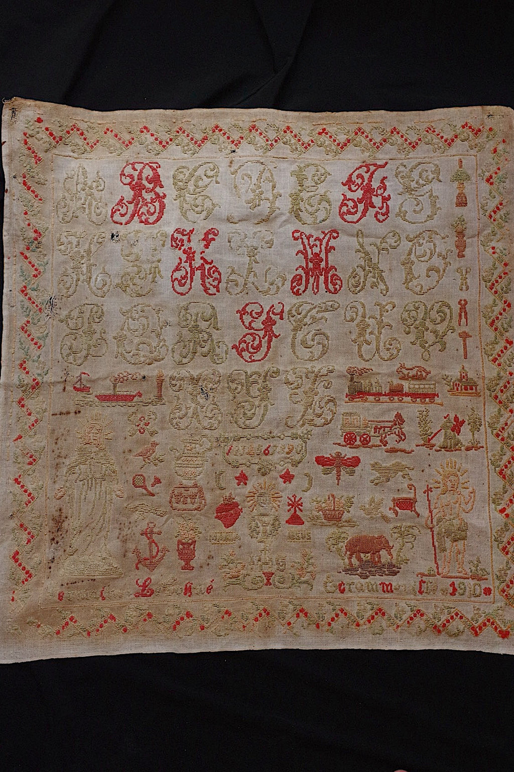 アンティーク刺繍/brodrie ancien/antique stitch embroidery/ .FR a l'epoque