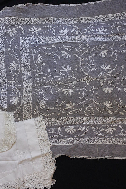 アンティークレース/dentelle ancien/antique lace/ハギレ＋おまけ .FR a l'epoque