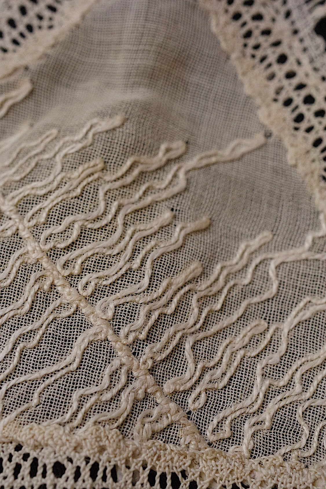 アンティークレース/dentelle ancien/antique lace/nappron .FR a l'epoque