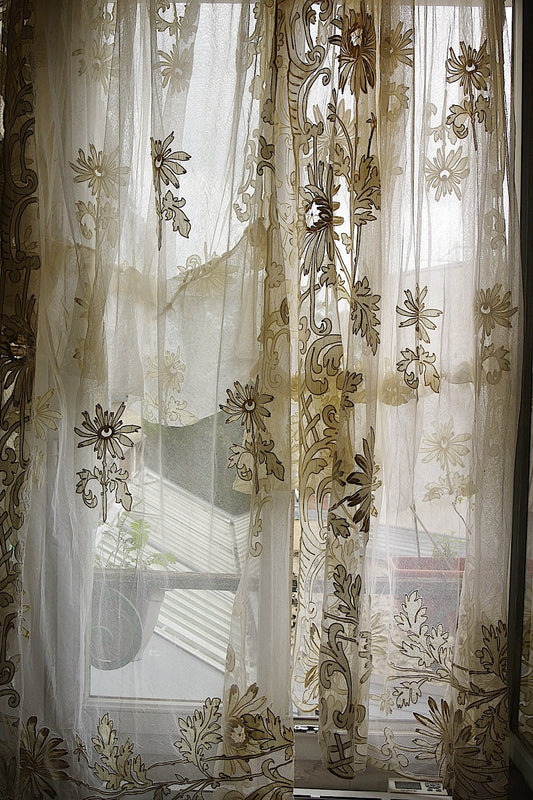 アンティークカーテン/rideau ancien/antique curtain　1 .FR a l'epoque