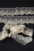 アンティークレース 155 45 47cm/dentelle ancienne/antique lace　 .FR a l'epoque
