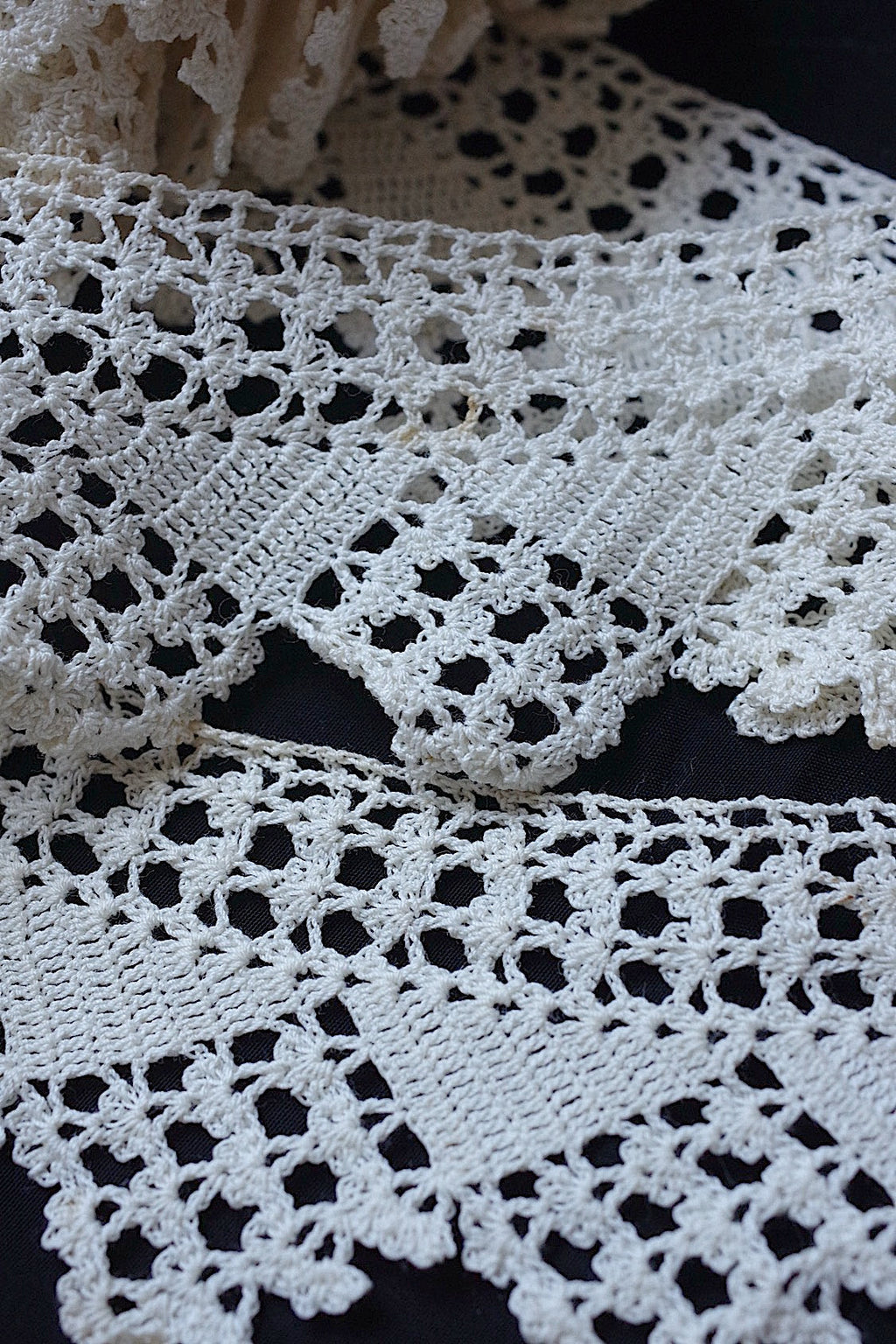 アンティークレース クロシェ２種/dentelle ancienne/antique lace .FR a l'epoque