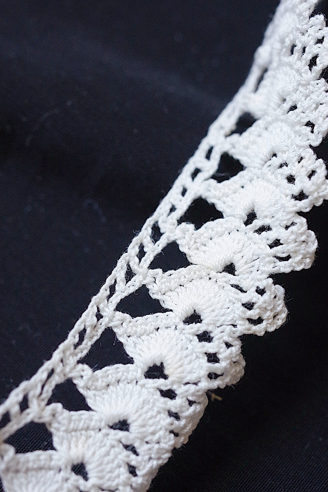 アンティークレース クロシェ２種/dentelle ancienne/antique lace .FR a l'epoque
