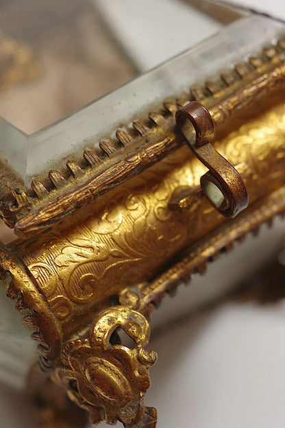 アンティークガラスケース/Porte-montre antique .FR a l'epoque