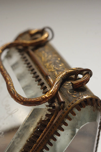 アンティークガラスケース/Porte-montre antique .FR a l'epoque