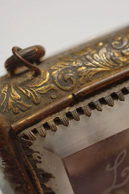 アンティークガラスケース/Porte-montre antique .FR a l'epoque