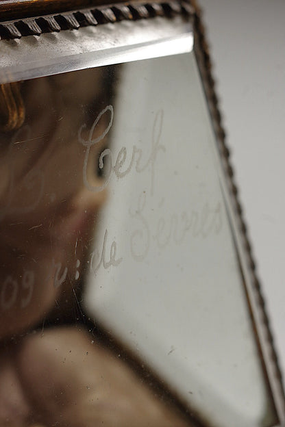 アンティークガラスケース/Porte-montre antique .FR a l'epoque