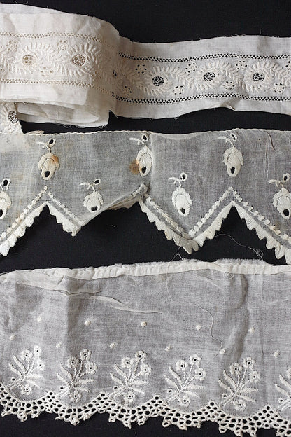 アンティークレース刺繍レース/dentelle ancienne/antique lace .FR a l'epoque