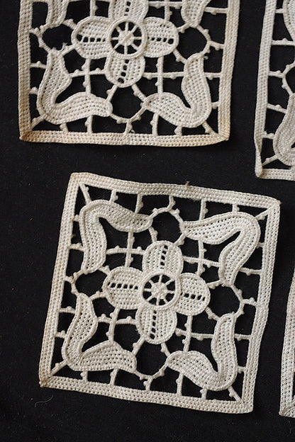 アンティークレースモチーフlots1/dentelle ancienne/antique lace .FR a l'epoque