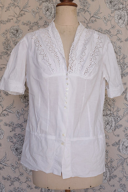 アンティークブラウス5/vêtement ancien/antique  blouse .FR a l'epoque