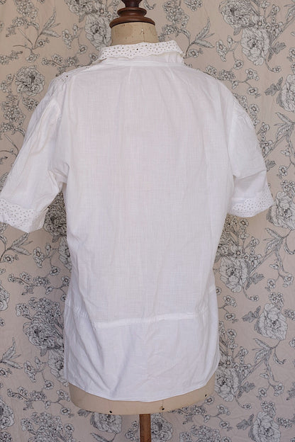 アンティークブラウス5/vêtement ancien/antique  blouse .FR a l'epoque