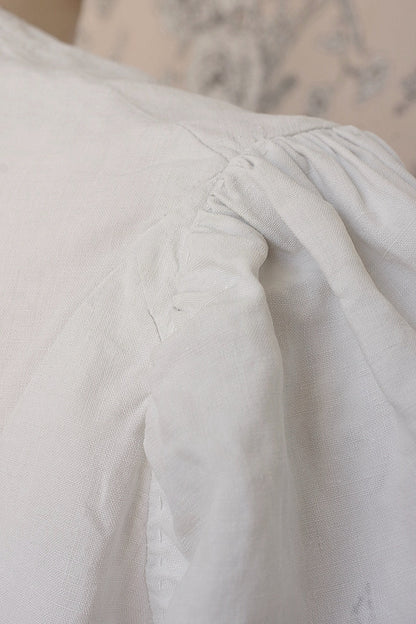 アンティークリネンブラウス/vêtement ancien/antique  blouse .FR a l'epoque