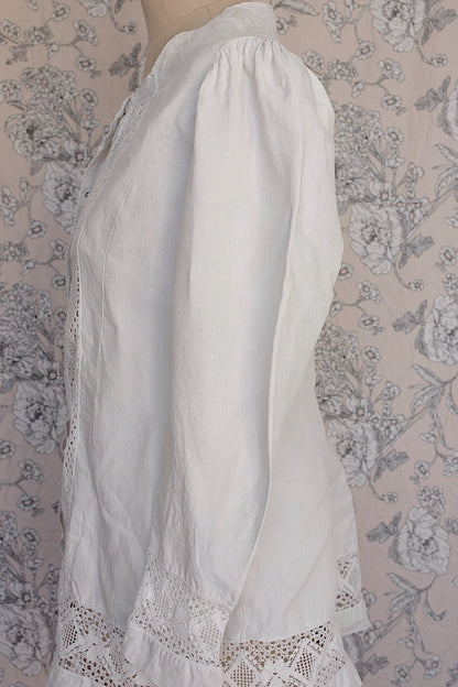 アンティークリネンブラウス/vêtement ancien/antique  blouse .FR a l'epoque