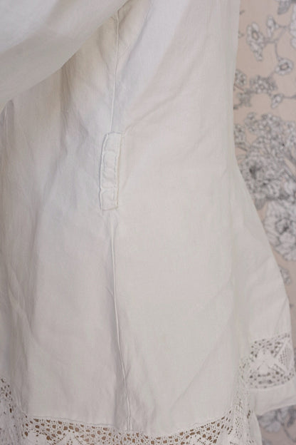アンティークリネンブラウス/vêtement ancien/antique  blouse .FR a l'epoque