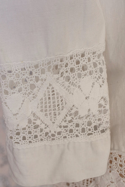 アンティークリネンブラウス/vêtement ancien/antique  blouse .FR a l'epoque