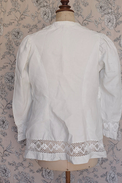 アンティークリネンブラウス/vêtement ancien/antique  blouse .FR a l'epoque