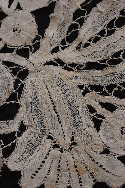アンティークレースホニトン　ミラネーズ/dentelle ancienne/antique lace .FR a l'epoque