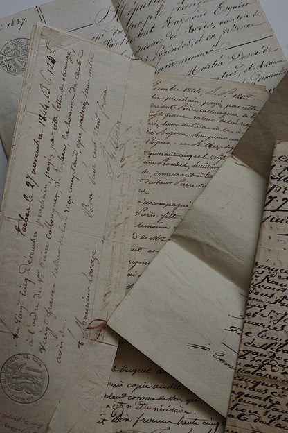 アンティークカリグラフィー/calligraphie ancien/antique .FR a l'epoque