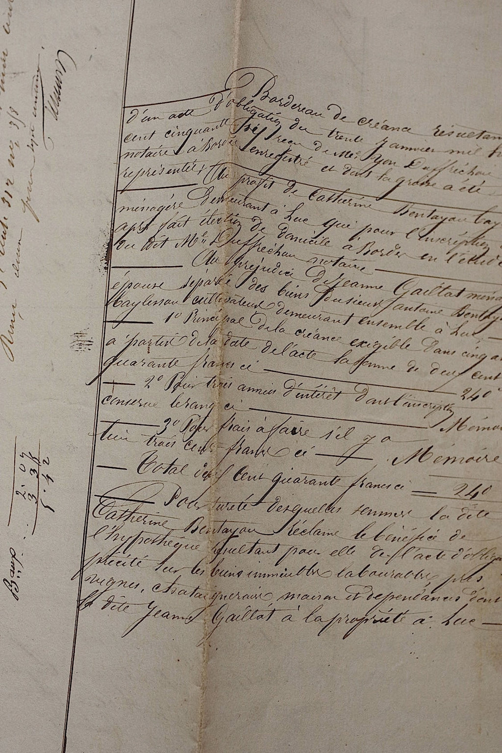 アンティークカリグラフィー/calligraphie ancien/antique .FR a l'epoque