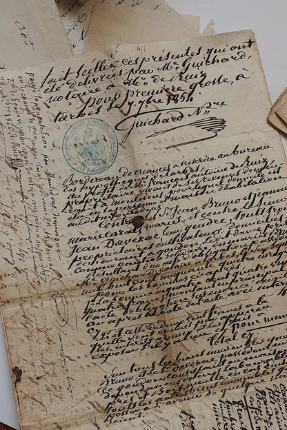 アンティークカリグラフィー/calligraphie ancien/antique .FR a l'epoque