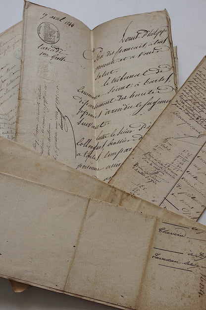 アンティークカリグラフィー/calligraphie ancien/antique .FR a l'epoque