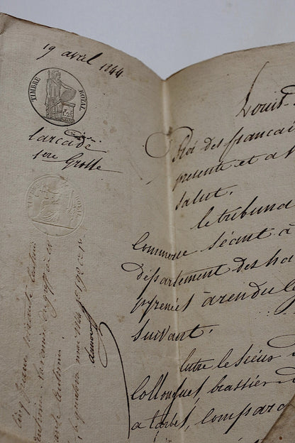 アンティークカリグラフィー/calligraphie ancien/antique .FR a l'epoque