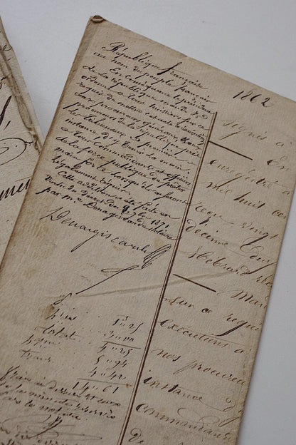 アンティークカリグラフィー/calligraphie ancien/antique .FR a l'epoque