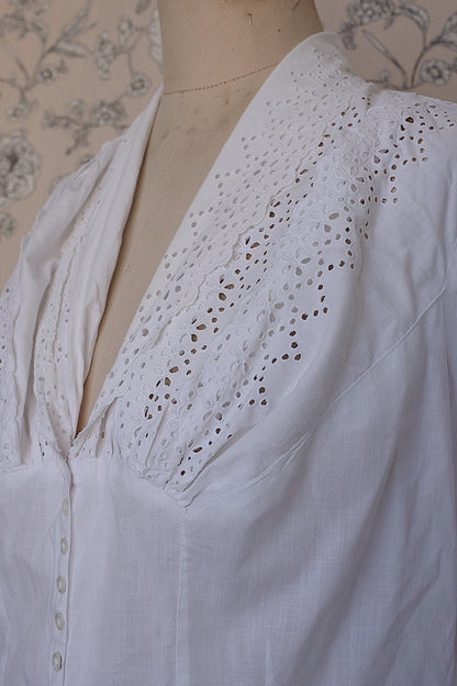 アンティークブラウス/blouse ancien/antique blouse .FR a l'epoque