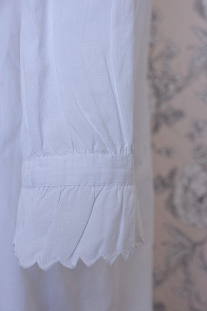 アンティークコットンワンピース/robe ancienne/antique cotton dress .FR a l'epoque