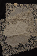 アンティークレースハンカチlot/dentelle ancienne/antique lace .FR a l'epoque