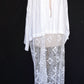 アンティーク教会チュニック1/aube antique/church tunic .FR a l'epoque