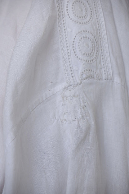 アンティーク教会チュニック1/aube antique/church tunic .FR a l'epoque