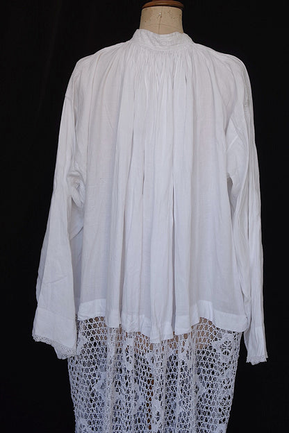 アンティーク教会チュニック1/aube antique/church tunic .FR a l'epoque