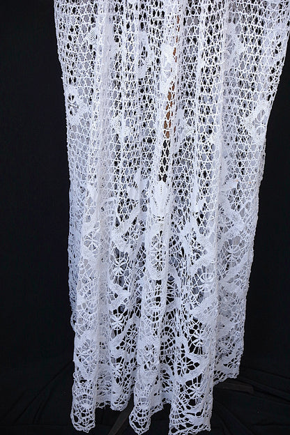 アンティーク教会チュニック1/aube antique/church tunic .FR a l'epoque