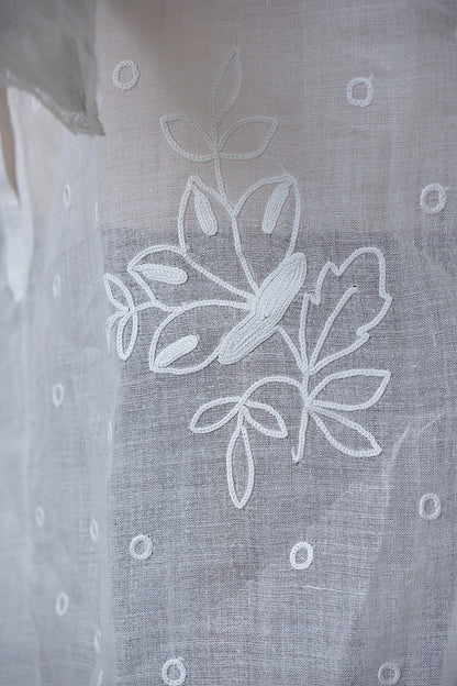 アンティーク教会チュニック3/aube antique/church tunic .FR a l'epoque