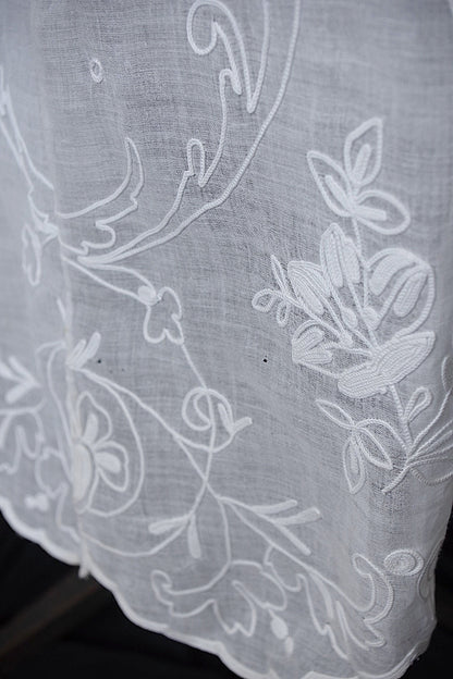 アンティーク教会チュニック3/aube antique/church tunic .FR a l'epoque